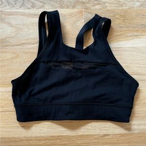 Lululemon black sports bra size 8 mesh